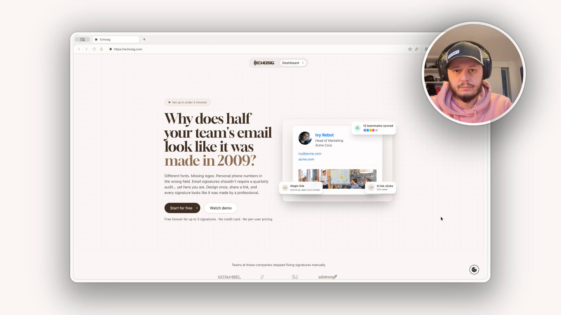 Thumbnail for See Echosig in action